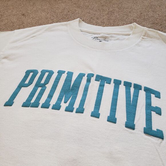 Primitive Crowned Puff Print Sz Medium Mens 2 Sided White T-Shirt Skateboarding - Picture 4 of 8